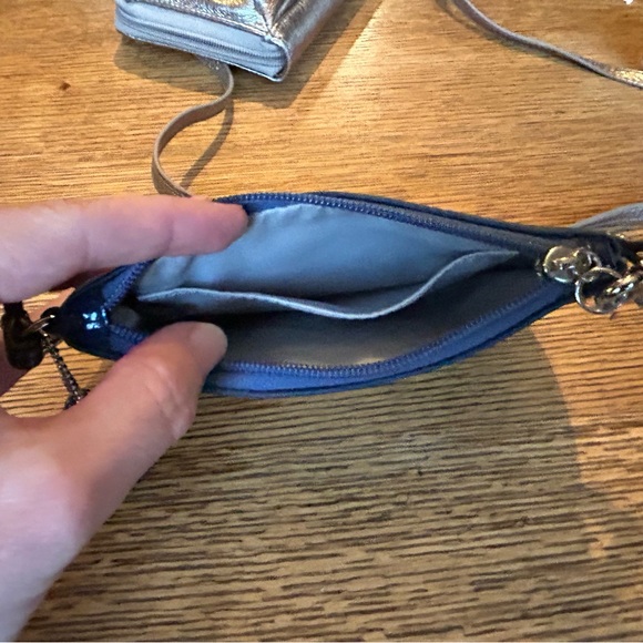 Coach Royal Blue Signature Jacquard Wristlet - Picture 5 of 5